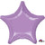 H100 18in Star Foil Balloon Lavender