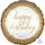 H100 18in Foil Balloon Happy Birthday Pastel Confetti
