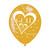 11in Latex Balloons 50th Golden Anniversary Pk6