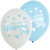 11in Latex Balloons On Your Christening Day Blue Pk6