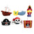 Pirates Treasure Candles Pk6