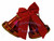 Double Bell Red/Gold With  Bow 20cm