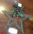 Silver Floral Star Large with 20 Warm White LEDs