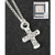 Cross Chain Silver Plate