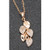 Fallen Leaves Necklace Rose Gold Plate