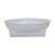 Floral Square Round Dish White Pk20 Bulk