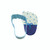 Cookie Cutter Baby Foot Blue 3.5in