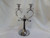 Candleabra Silver 36cm 2 Candle  BOGOF