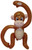Inflatable Monkey Height Approx 22in 