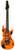 Inflatable Neon Guitar Orange 106cm