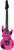 Inflatable Neon Guitar Pink 106cm