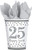 Silver Anniversary Cups Pk8 25 Happy Years