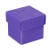 Favor Box Purple Silk Box with Lid 50x50x50mm Pk10  BOGOF
