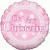 H100 18in Foil Balloon On Your Christening Pink