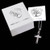 First Holy Communion Sterling Silver Crucifix & Chain Necklace in Gift Box