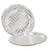 23cm Paper Plate Chevron Silver Pk10