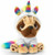 Pugsley Rainbow Unicorn 20cm White