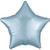 H100 18in Star Foil Balloon Satin Pastel Blue