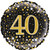 H100 18in Foil Balloon Gold Sparkling Fizz Age 40