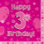 Pink Napkins Pk16 Age 3