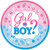 Baby Shower Girl or Boy Plates Pk8 7in