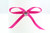 Ribbon Bow 3mm D/F Satin with Diamante Pack12 Fuchsia Self Adhesive