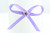 Ribbon Bow 3mm D/F Satin with Diamante Pack12 Lilac Self Adhesive