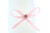 Ribbon Bow 3mm D/F Satin with Diamante Pack12 Pink Self Adhesive