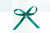 Ribbon Bow 3mm D/F Satin with Diamante Pack12 Teal Self Adhesive