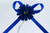 Ribbon Bows Daisy Diamante  Pack12 Royal Self Adhesive
