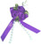 Ribbon Rose Bows Tails 6mm Pack20  Purple BOGOF