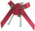 Ribbon Rose Bows Tails 6mm Pack20  RedBOGOF