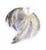 Brooch Pearl Mounted Feather Effect