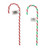 DECO CANDY CANE 30cm Choose from 2 assorted styles 