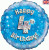 H100 18in Foil Balloon Blue Holographic Age 4