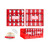 Saucer Crackers 4.5in Pk8 Red And White