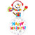 Special Delivery Holiday Snowman Balloon 99x154cm