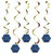 Navy Gold Geode Happy Birthday Danglers Pk5