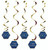 Navy Gold Geode Age 60 Danglers Pk5