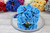 Foam Roses S 5.5cm Pk6 Tiffany Blue