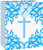 Fancy Blue Cross Gift Bag Commmunion or Christening Medium