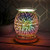 Desire Aroma 17cm Electric Touch Lamp Rose Gold Sparkle Starburst Wax Melt Oil Burner