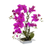 Artificial Orchid BOGOF Purple in Square Pot 57cm