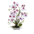 Artificial Orchid BOGOF Pink in Square Pot 57cm