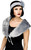 1920s Flapper Stole Grey