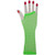 Fishnet Gloves Long Neon Green Pk2 