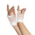 Fishnet Gloves Short White Pack 2 