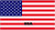 Flag USA 15cm Pack of 10