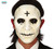 PVC White Mask With Cross Man