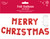 Merry Christmas Foil Letter Balloon Red